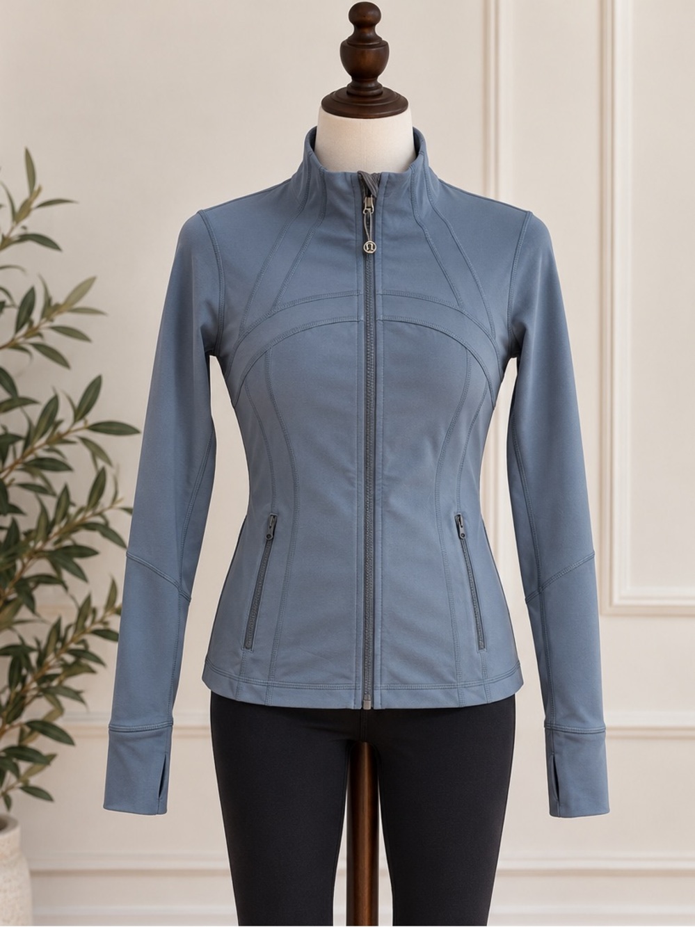 Lululemon Define Jacket Slate Blue Size 6 Small OG Y2K Running Athleisure